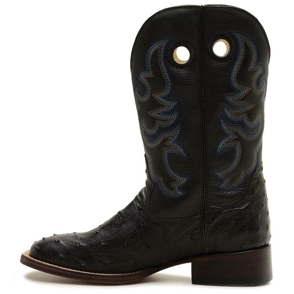 Botas texana masculina sales couro de avestruz