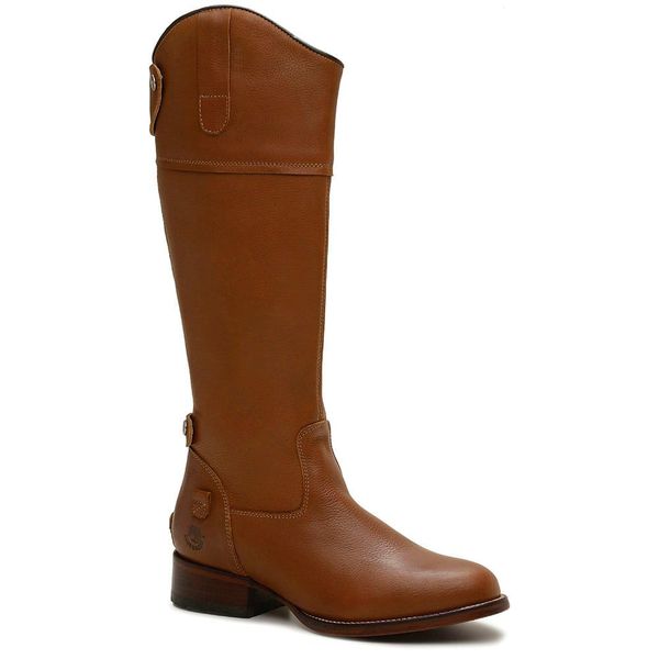 Bota Hípica Masculina Couro Floater Conhaque - Silverado Botas