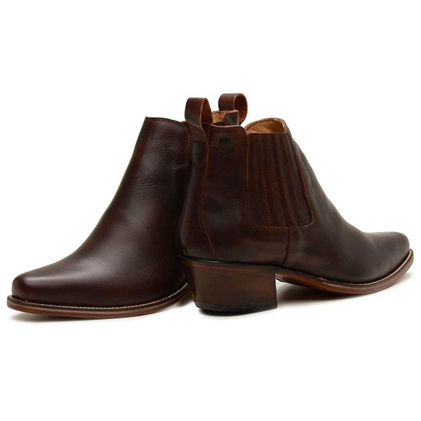 Botina Masculina Couro Texas Caf Silverado Botas SILVERADO BOTAS