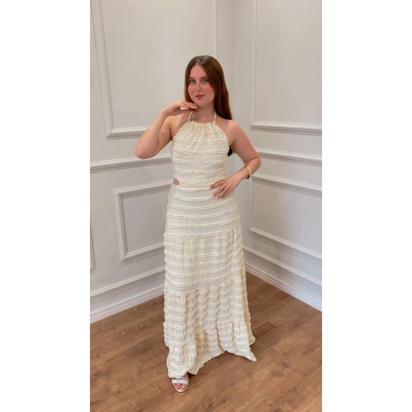 VESTIDO LAVANDA DE AMARRAR - AMARELO