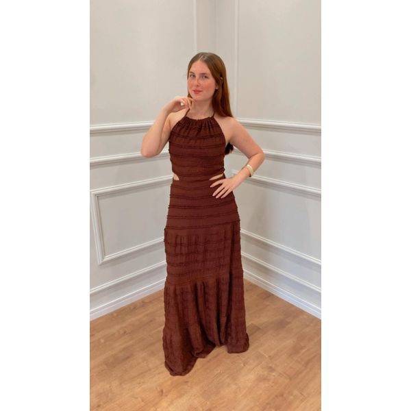 VESTIDO LAVANDA DE AMARRAR - VINHO