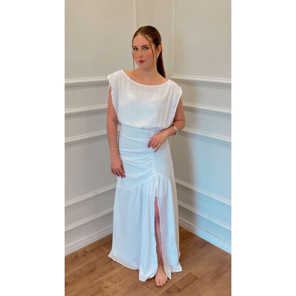 VESTIDO CAMOMILA LONGO - BRANCO