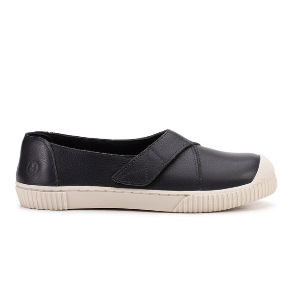 Tênis Slip On LENA em Couro Legítimo: Estilo Urbano com Toque Clássico