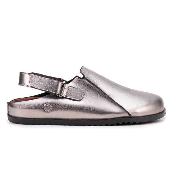 Birken Seraphina em Couro Metalizado: Conforto e Estilo com Brilho