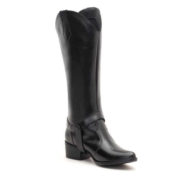 Bota Texana Dois Em Um Preto Para Qualquer Ocasião