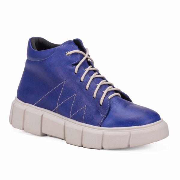 Tenis Em Couro Graxo Royal E Sola De Borracha
