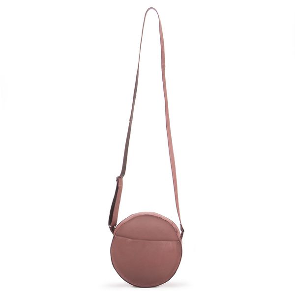 Bolsa Feminina Em Couro Legitimo Milano Nude Redondinha