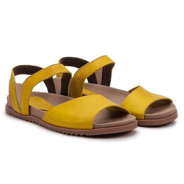 Birken Rania Amarelo Uma Sandália Vibrante Confortável E Estilosa