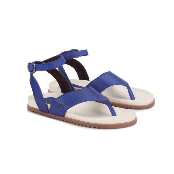 Sandália Birken Wendy Azul Royal de Tornozelo, o Toque Moderno que Transforma Seu Estilo