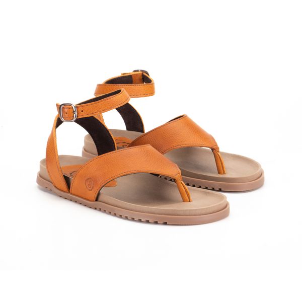 Sandália Birken Wendy Laranja de Tornozelo, Um Toque Moderno e Vibrante para Seu Estilo