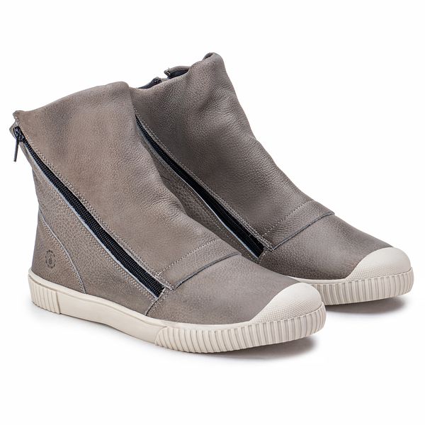 Tênis York Nuvem: Conforto nas Alturas com Zíper Preto e Sola Off White