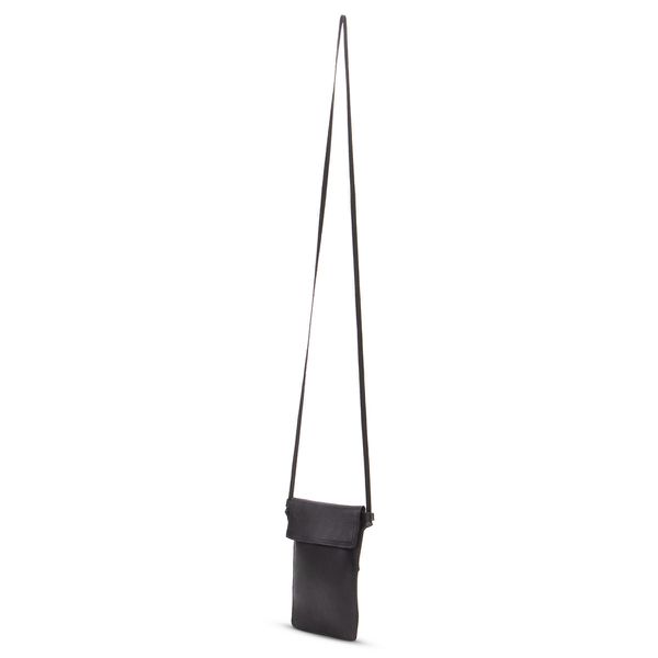 Porta Celular Feminino Em Couro Preto