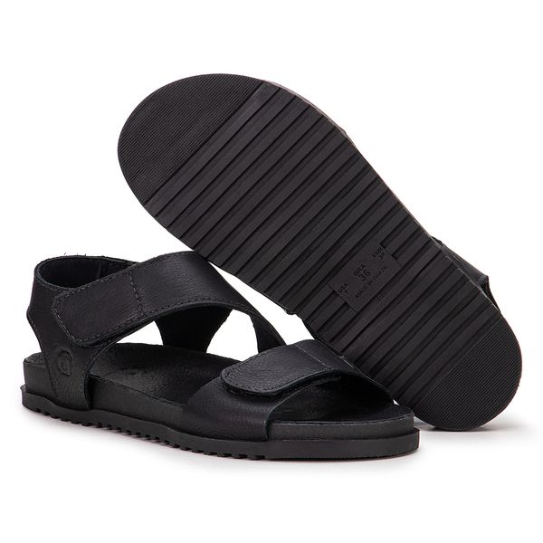 Sandália Birken Louise em Couro Preto: Elegância e Conforto em Um Só Modelo