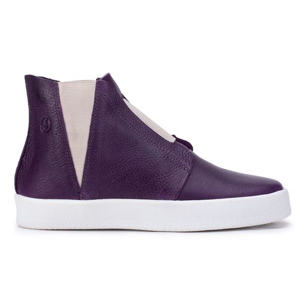 Tênis Amália: Cano Alto em Violeta com Elegância Contemporânea