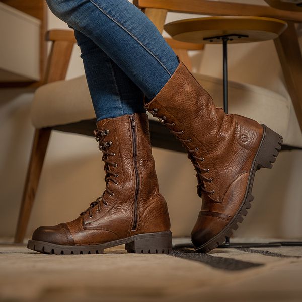 Bota de pano cano hot sale alto