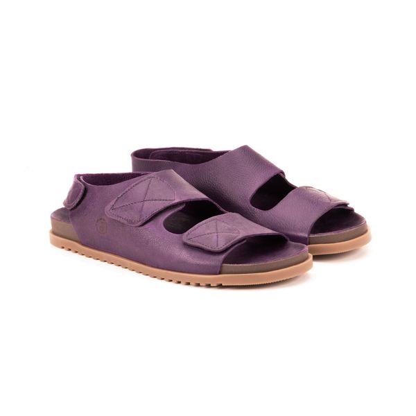 Birken Esther com Toque Em Roxo e Conforto em Couro