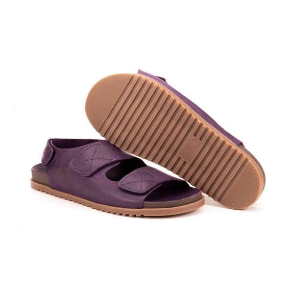 Birken Esther com Toque Em Roxo e Conforto em Couro