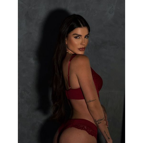 CONJUNTO DE RENDA CECILIA - VERMEHO