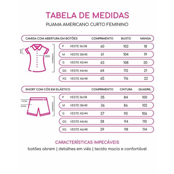 PIJAMA AMERICANO - MESCLA/ROSA