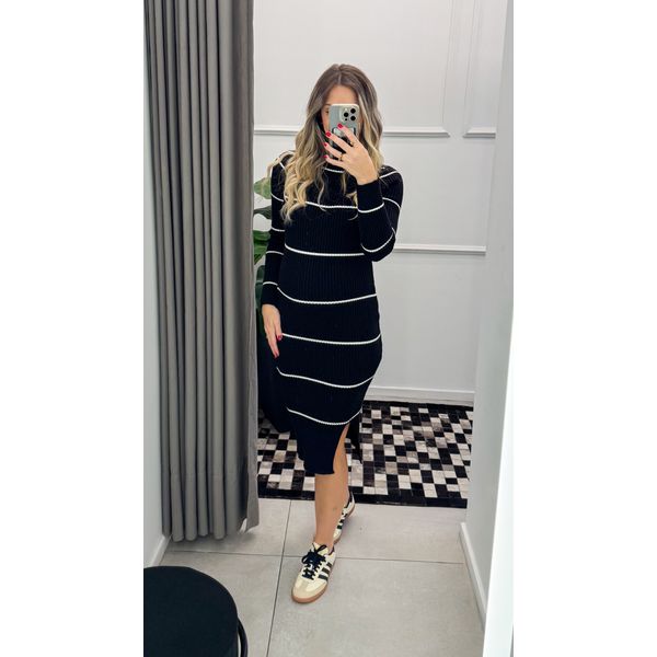 Vestido Modal Listras