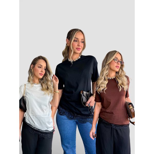 Camiseta Renda