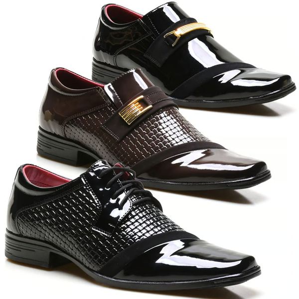 Kit 3 Pares Sapato Social Masculino Pierutti Em Verniz - 41