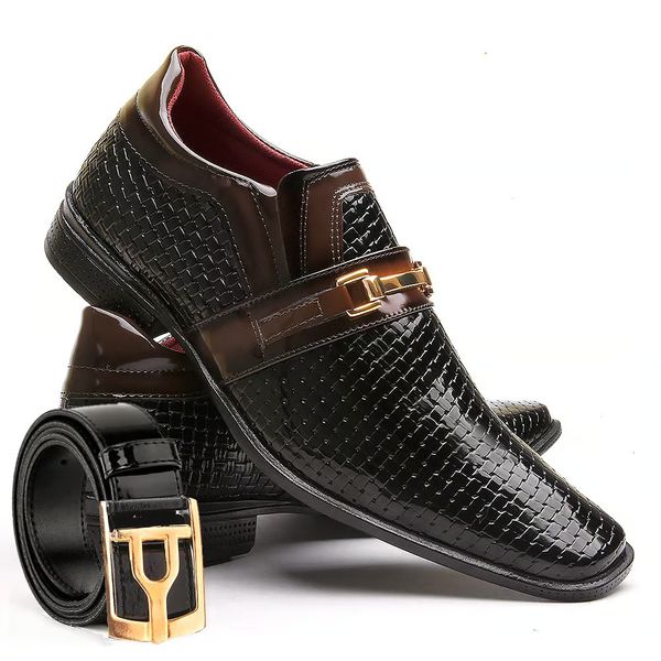 Kit Sapato Social + Cinto Pierutti Tresse-38