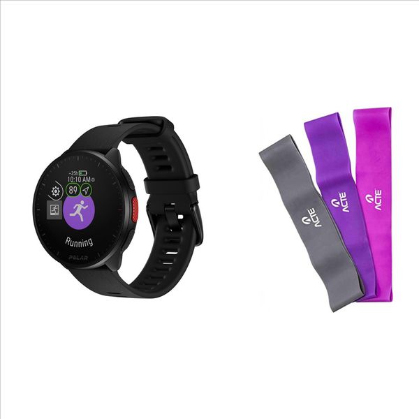 COMBO: POLAR PACER PRETO (TAM P/G) + KITI MINI BANDS