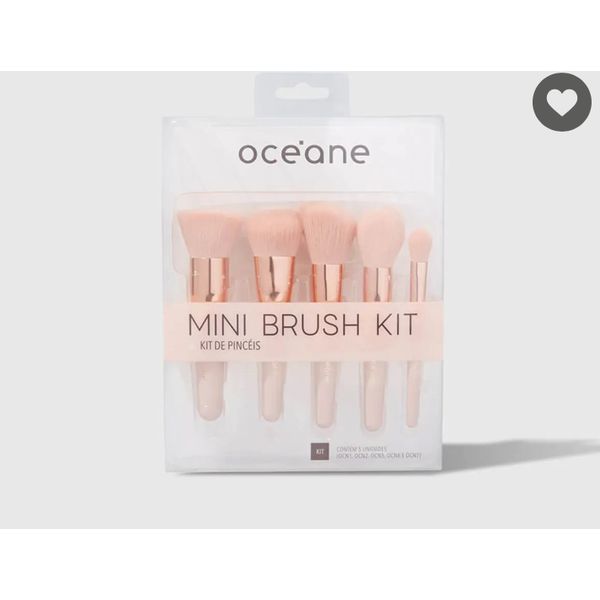 Mini Kit com 5 Pincéis - Mini Brush Kit - Océane