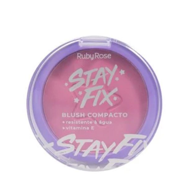 Blush Compacto Stay Fix - Cor Carina - Rubyros