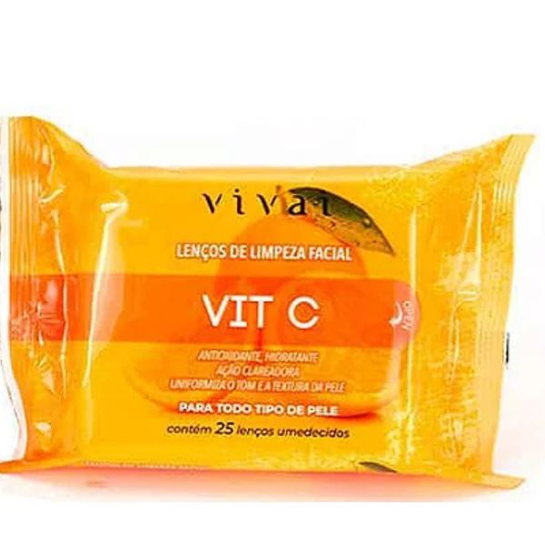 Lenços de Limpeza Facial VIT C - Vivai