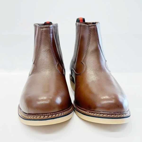 Botina lida Solagro Masculina em Couro Marrom