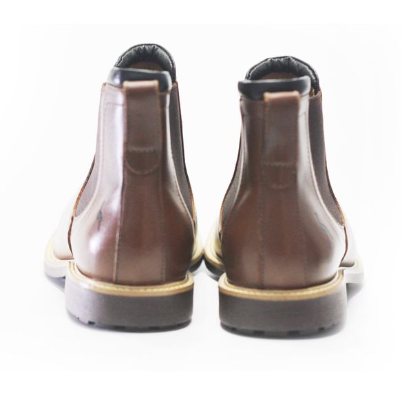 Botina Chelsea Arizona Solagro Masculina em Couro Marrom Escuro