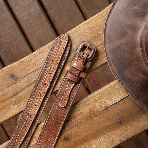 Cinto em Couro Americano Solagro Café 