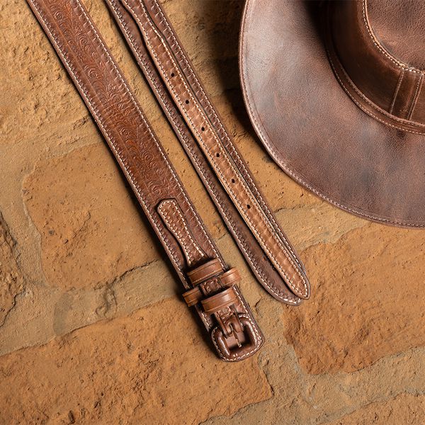 Cinto em Couro Americano Solagro Castanho