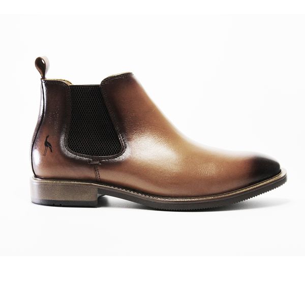 Botina Chelsea Oxford Solagro Masculina em Couro C... - Solagro - Couro padrão premium