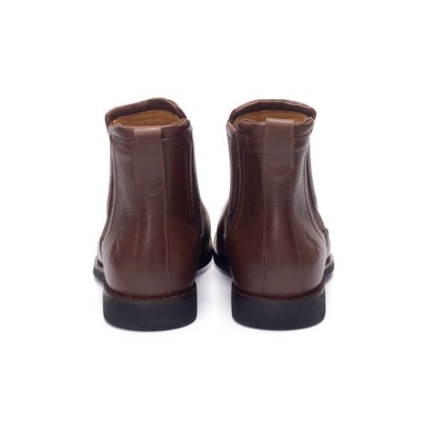 Botina Chelsea Montana Solagro Masculina em Couro Marrom