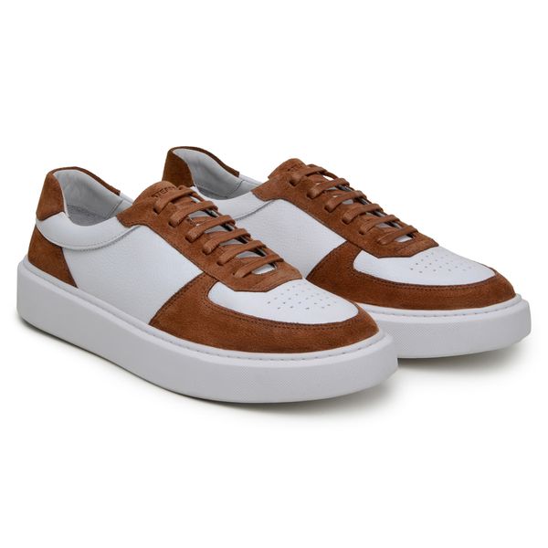 Tênis Casual Comfort Stepper Boston Camurça Castanho