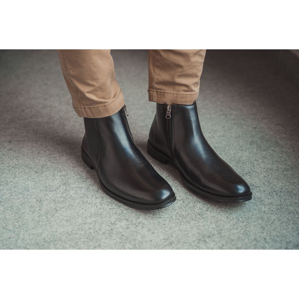 Bota Masculina Monaco Couro Preto SOPRAFFINO
