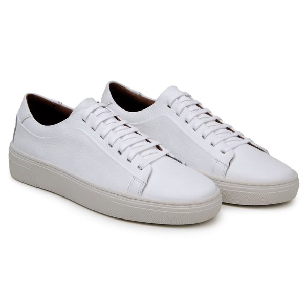 Tênis Masculino Tokio Couro Branco