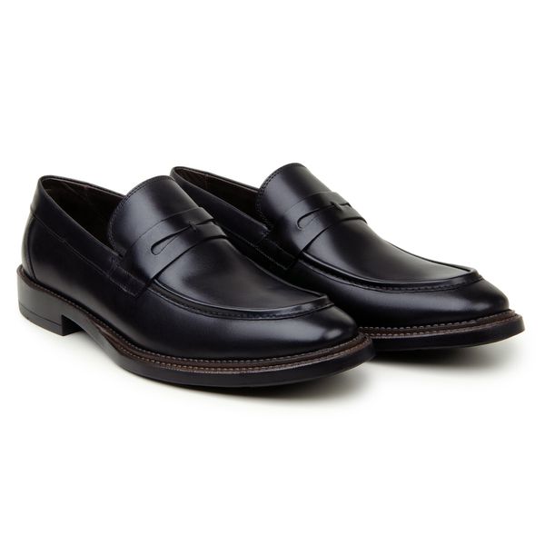 Sapato Masculino Loafer Verona Couro Preto 