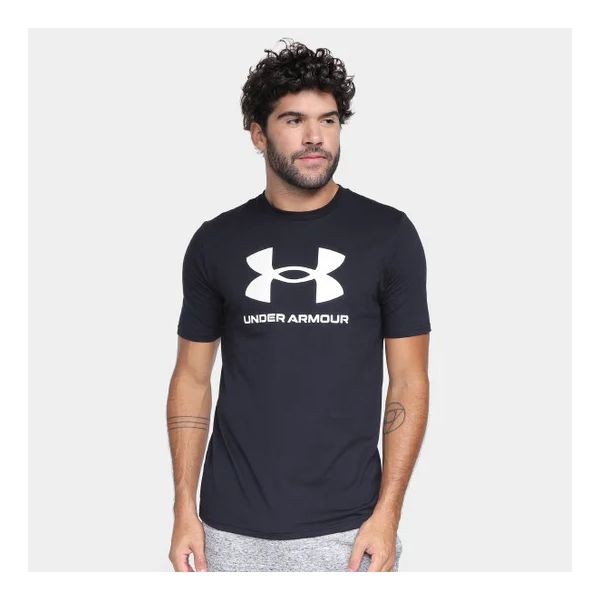 Camiseta Under Armour Sportstyle Masculina - Preto... - SOU ESPORTES