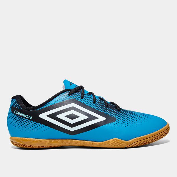 Chuteira Futsal Umbro Cannon Unissex - Azul+Branco... - SOU ESPORTES