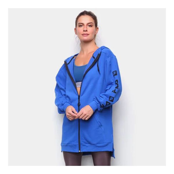 Jaqueta Moletom Fila Long Sports Foward Feminina -... - SOU ESPORTES