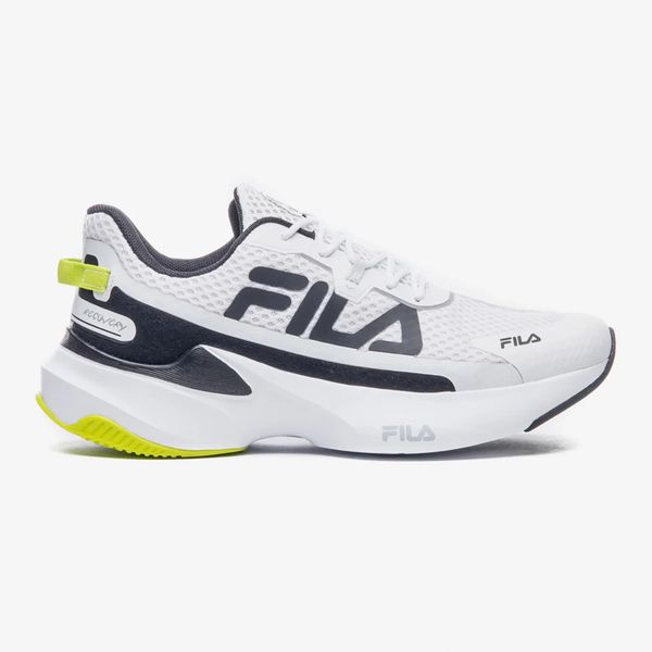 Tênis Fila Recovery Masculino - Branco+Verde Limão... - SOU ESPORTES