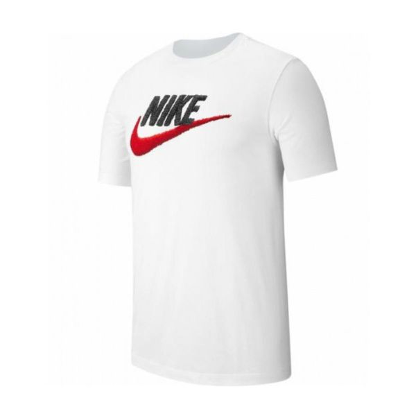 Camiseta Nike Sportswear Masculina - Branco e Verm... - SOU ESPORTES
