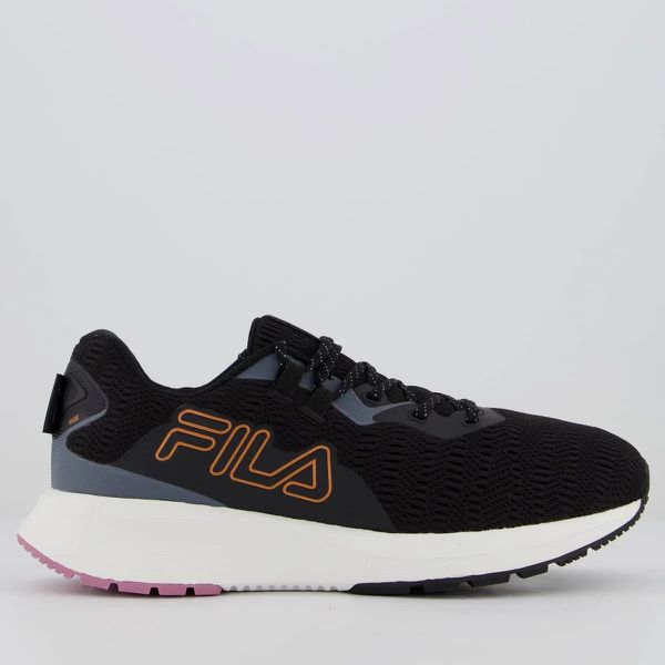 Tênis Fila Ride Feminino - Preto+Rosa - 1401 - SOU ESPORTES