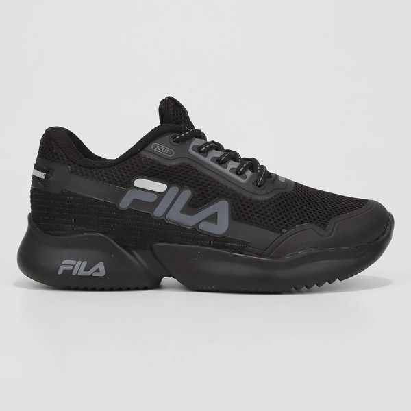 Tênis Infantil Fila Split - Preto+Grafite - 10398... - SOU ESPORTES