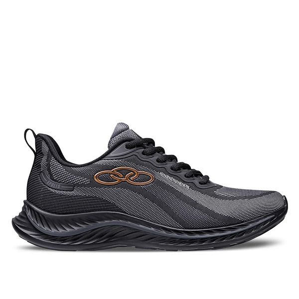Tênis Olympikus Apolis Feminino - Preto+Chumbo - 1... - SOU ESPORTES