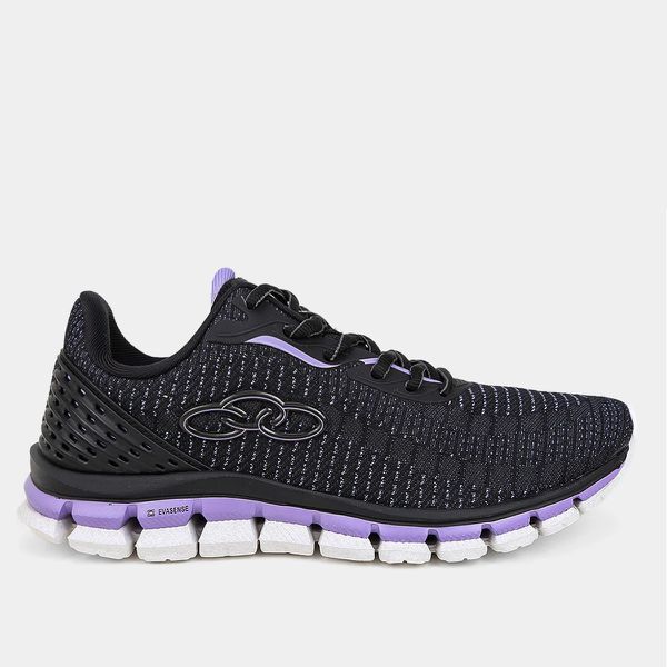 Tênis Olympikus Estilo 2 Feminino - Preto+Roxo - 1... - SOU ESPORTES